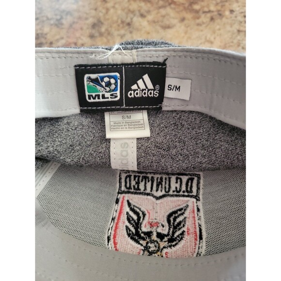 DC United MLS Adidas Fitted Hat S/M – Gray with Black Brim & Embroidered Logo - Picture 5 of 5